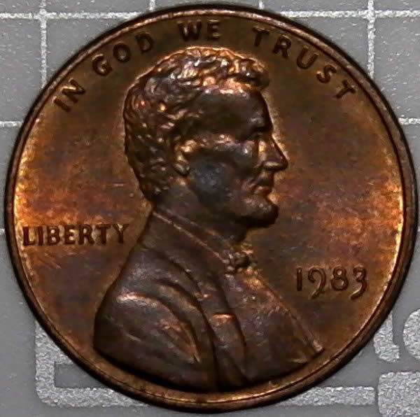 1983-P-Lincoln-Memorial-Cent-With-Reverse-Y-Die-Clash-Last-One-For-Today